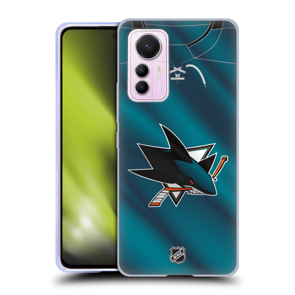 NHL San Jose Sharks Jersey Soft Gel Case for Xiaomi 12 Lite