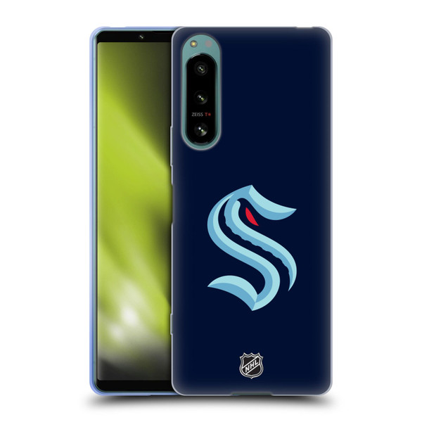 NHL Seattle Kraken Plain Soft Gel Case for Sony Xperia 5 IV