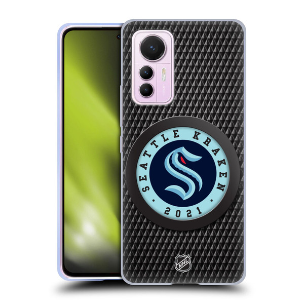 NHL Seattle Kraken Puck Texture Soft Gel Case for Xiaomi 12 Lite