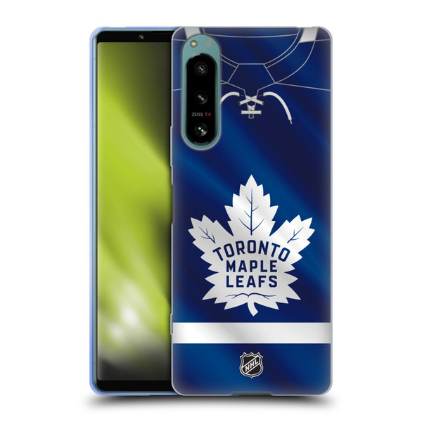 NHL Toronto Maple Leafs Jersey Soft Gel Case for Sony Xperia 5 IV