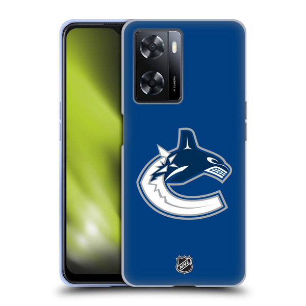 NHL Vancouver Canucks Plain Soft Gel Case for OPPO A57s