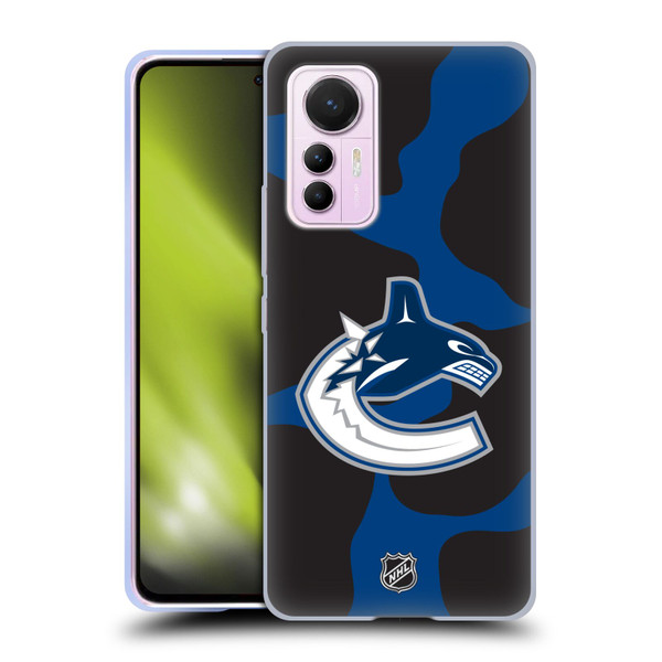 NHL Vancouver Canucks Cow Pattern Soft Gel Case for Xiaomi 12 Lite