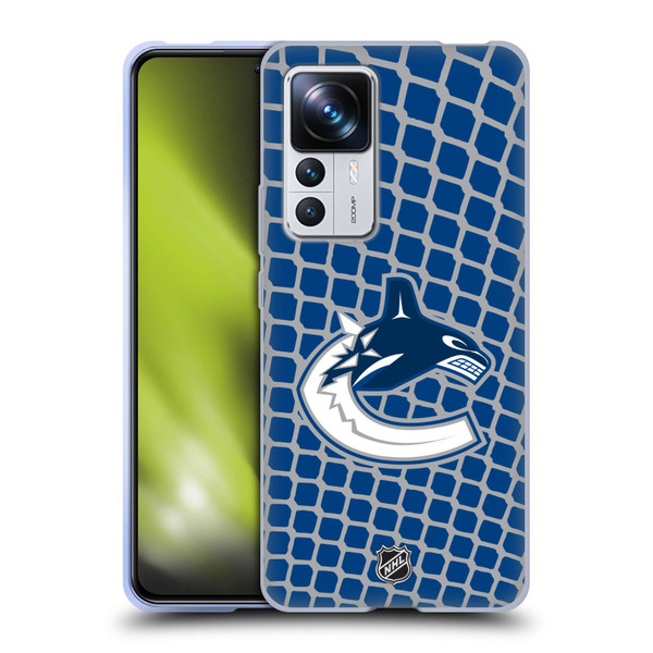 NHL Vancouver Canucks Net Pattern Soft Gel Case for Xiaomi 12T Pro