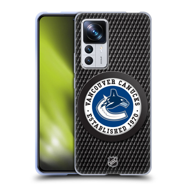 NHL Vancouver Canucks Puck Texture Soft Gel Case for Xiaomi 12T Pro