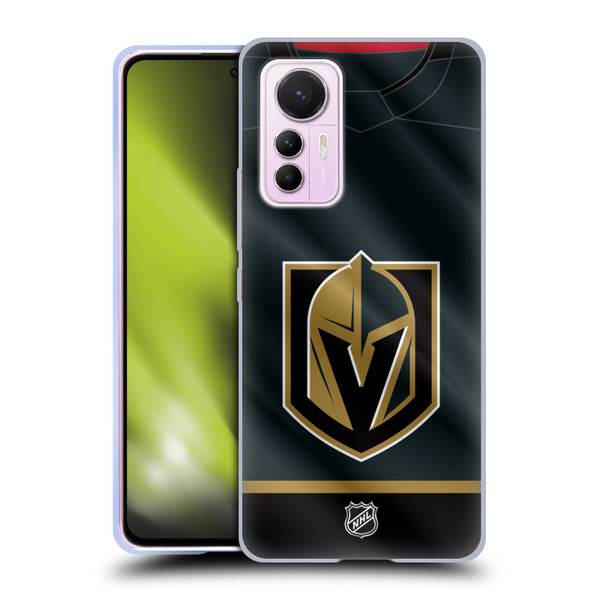NHL Vegas Golden Knights Jersey Soft Gel Case for Xiaomi 12 Lite