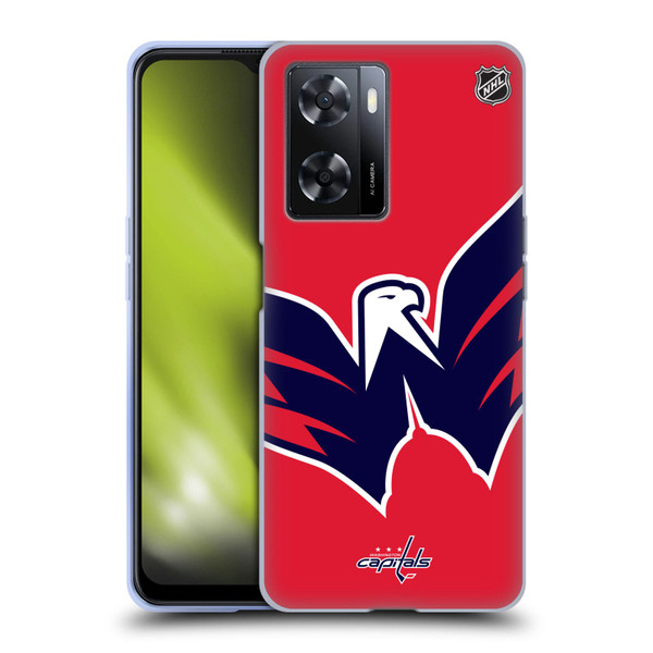 NHL Washington Capitals Oversized Soft Gel Case for OPPO A57s