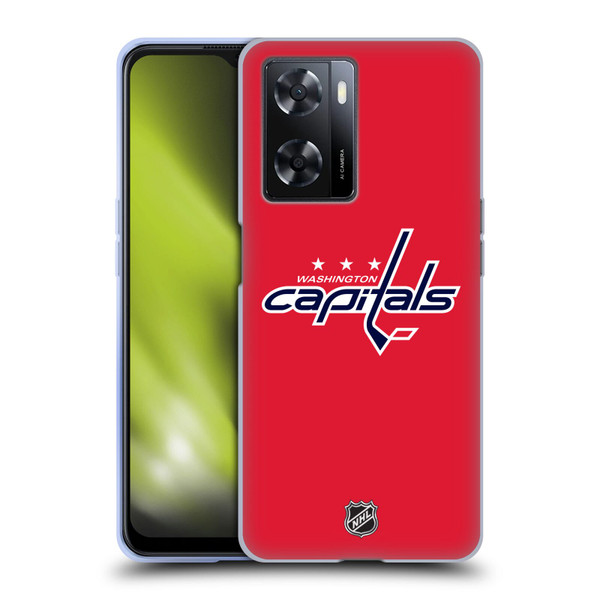 NHL Washington Capitals Plain Soft Gel Case for OPPO A57s