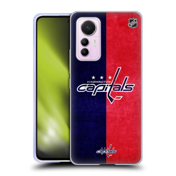 NHL Washington Capitals Half Distressed Soft Gel Case for Xiaomi 12 Lite