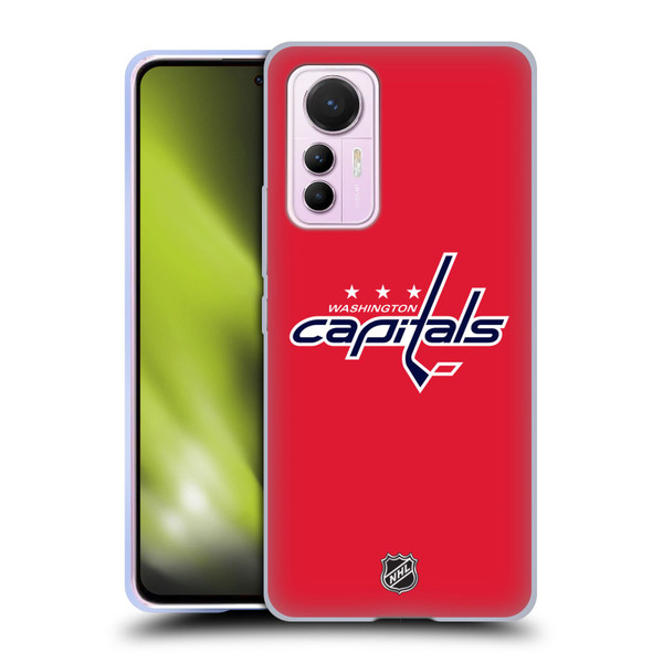 NHL Washington Capitals Plain Soft Gel Case for Xiaomi 12 Lite