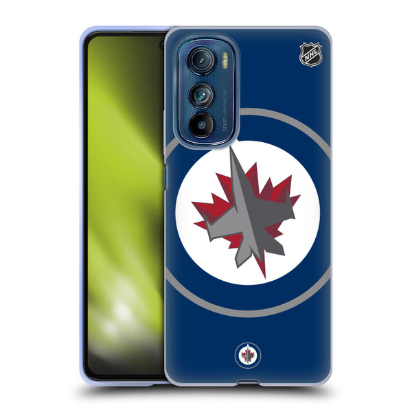 NHL Winnipeg Jets Oversized Soft Gel Case for Motorola Edge 30