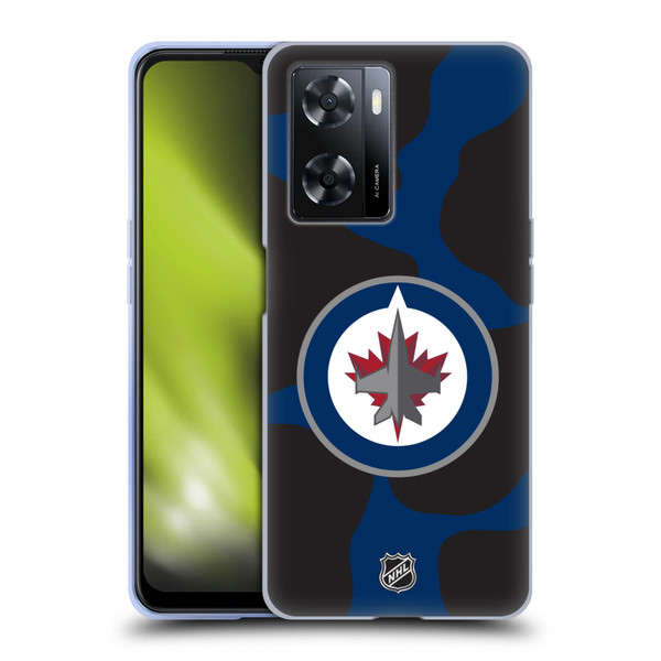 NHL Winnipeg Jets Cow Pattern Soft Gel Case for OPPO A57s