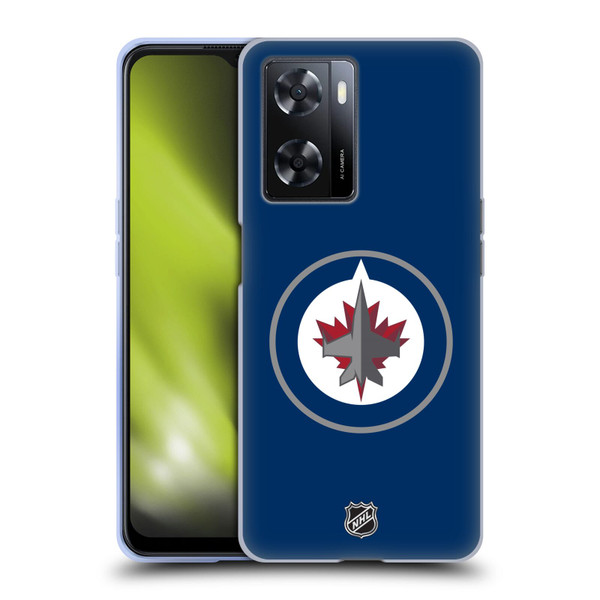 NHL Winnipeg Jets Plain Soft Gel Case for OPPO A57s