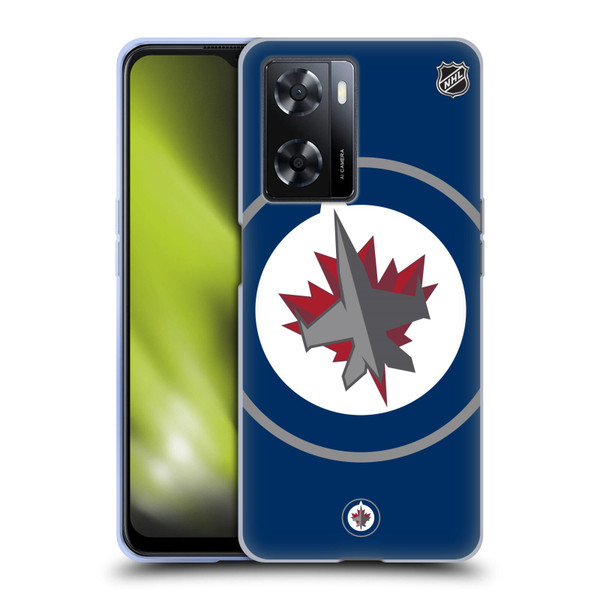 NHL Winnipeg Jets Oversized Soft Gel Case for OPPO A57s