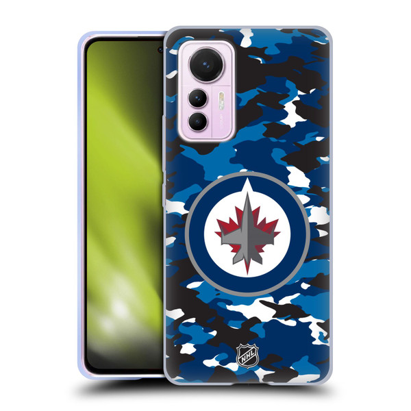 NHL Winnipeg Jets Camouflage Soft Gel Case for Xiaomi 12 Lite