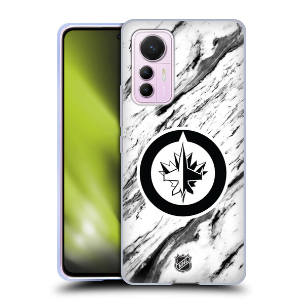 NHL Winnipeg Jets Marble Soft Gel Case for Xiaomi 12 Lite