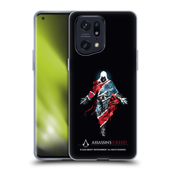 Assassin's Creed Legacy Character Artwork Double Exposure Soft Gel Case for OPPO Find X5 Pro