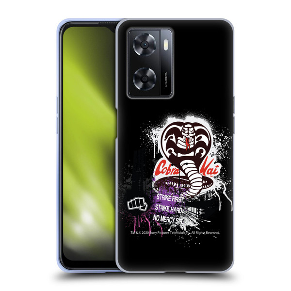 Cobra Kai Composed Art No Mercy Logo Soft Gel Case for OPPO A57s