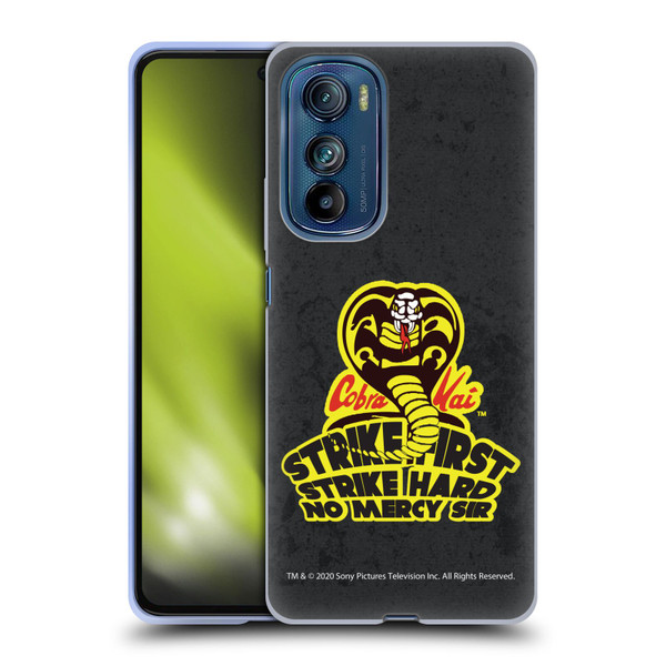 Cobra Kai Graphics 2 Strike Hard Logo Soft Gel Case for Motorola Edge 30