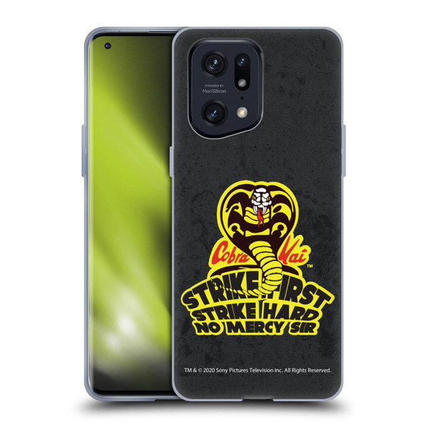 Cobra Kai Graphics 2 Strike Hard Logo Soft Gel Case for OPPO Find X5 Pro