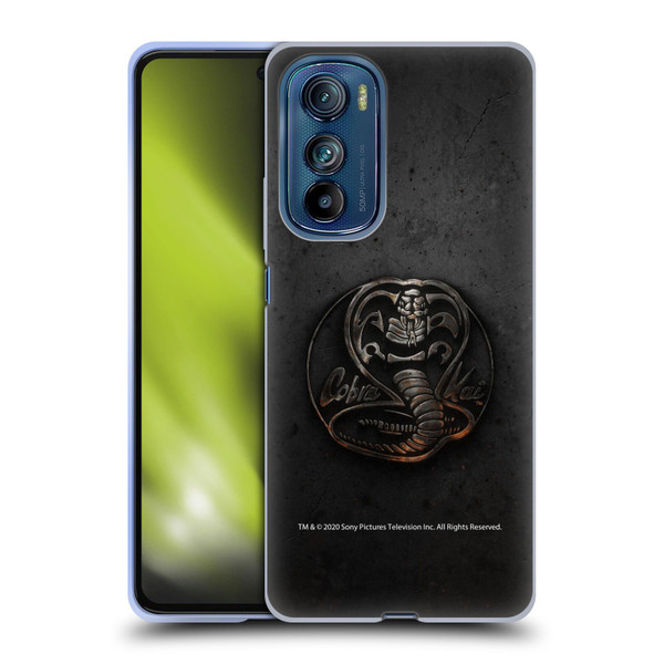 Cobra Kai Graphics Metal Logo Soft Gel Case for Motorola Edge 30