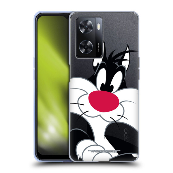 Looney Tunes Characters Sylvester The Cat Soft Gel Case for OPPO A57s