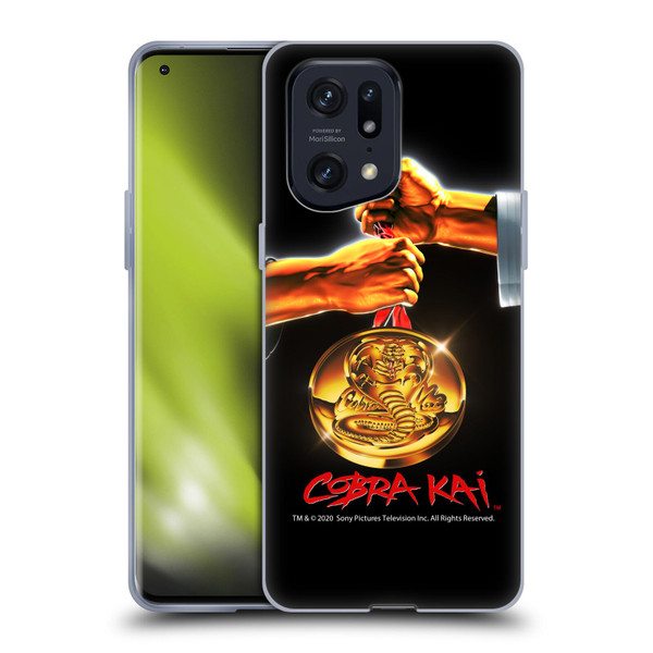 Cobra Kai Graphics Gold Medal Soft Gel Case for OPPO Find X5 Pro