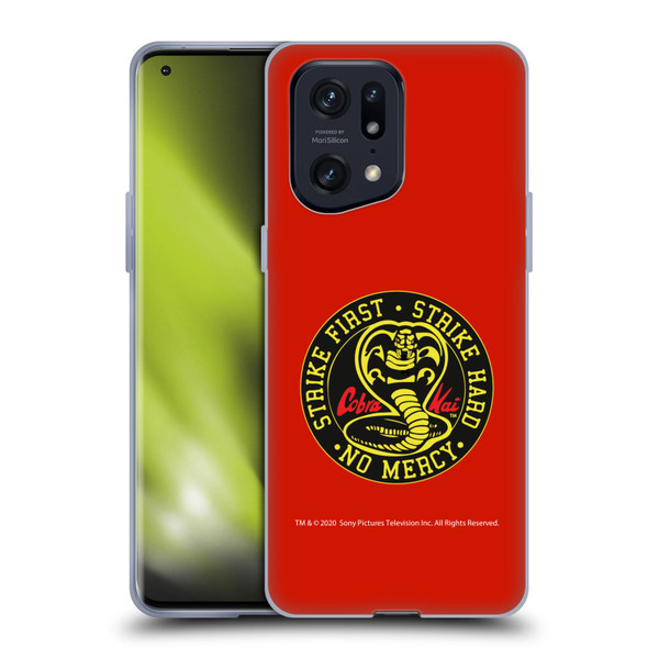 Cobra Kai Graphics Strike Logo Soft Gel Case for OPPO Find X5 Pro