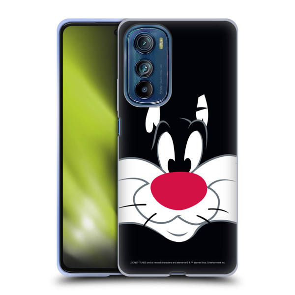 Looney Tunes Full Face Sylvester The Cat Soft Gel Case for Motorola Edge 30