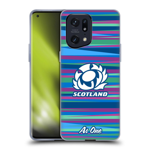 Scotland Rugby Graphics Training Pattern Soft Gel Case for OPPO Find X5 Pro