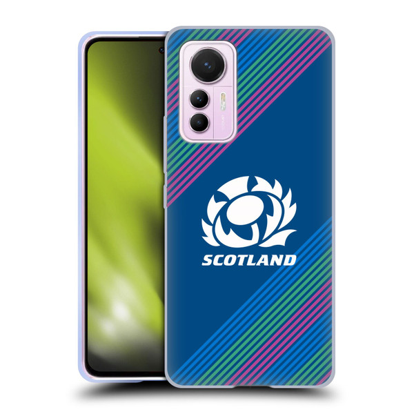Scotland Rugby Graphics Stripes Soft Gel Case for Xiaomi 12 Lite
