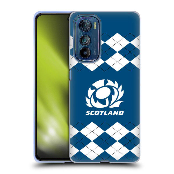 Scotland Rugby Logo 2 Argyle Soft Gel Case for Motorola Edge 30