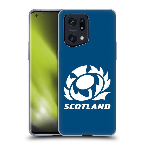 Scotland Rugby Logo 2 Plain Soft Gel Case for OPPO Find X5 Pro