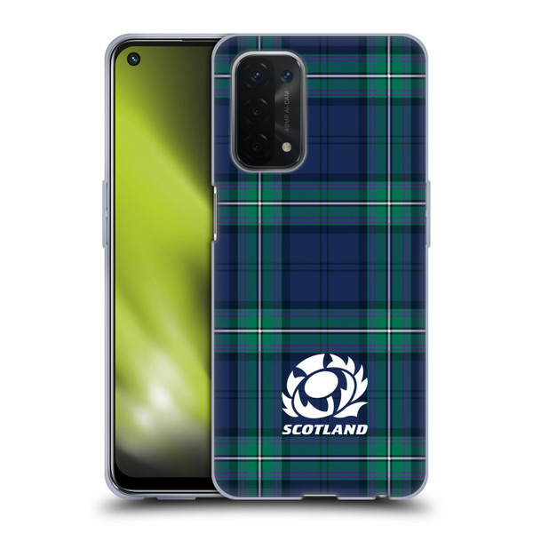Scotland Rugby Logo 2 Tartans Soft Gel Case for OPPO A54 5G