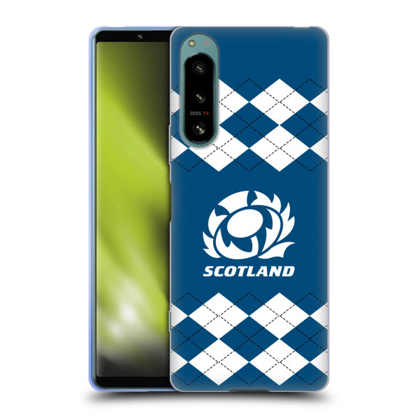 Scotland Rugby Logo 2 Argyle Soft Gel Case for Sony Xperia 5 IV
