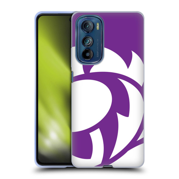 Scotland Rugby Oversized Thistle Purple Heather Soft Gel Case for Motorola Edge 30