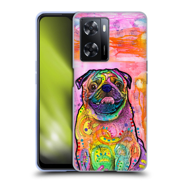Dean Russo Dogs 3 Pug Soft Gel Case for OPPO A57s