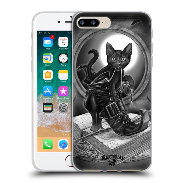Alchemy Gothic Cats Midnight Mischief Soft Gel Case for Apple iPhone 7 Plus / iPhone 8 Plus