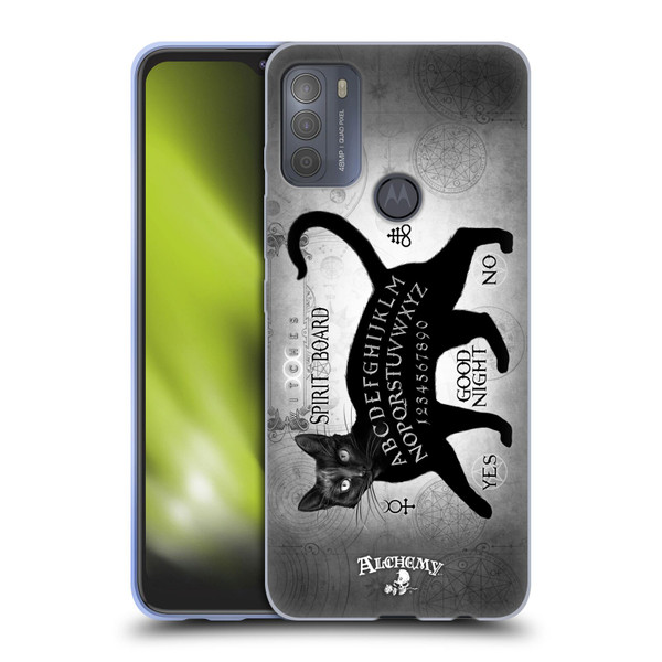 Alchemy Gothic Cats Black Cat Spirit Board Soft Gel Case for Motorola Moto G50