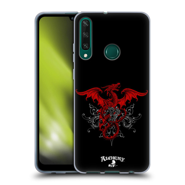 Alchemy Gothic Dragon Draco Rosa Soft Gel Case for Huawei Y6p