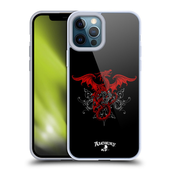 Alchemy Gothic Dragon Draco Rosa Soft Gel Case for Apple iPhone 12 Pro Max