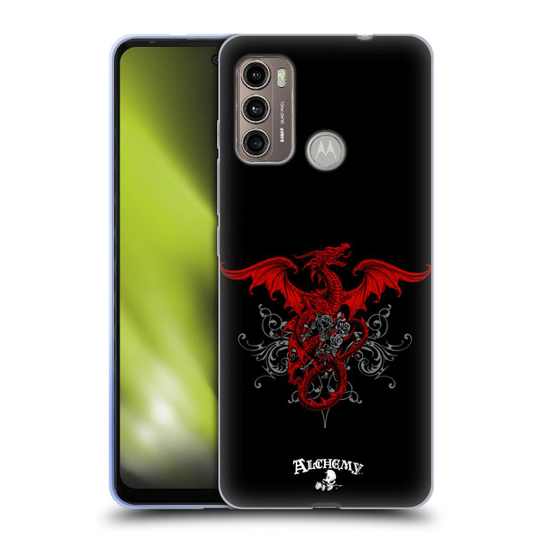Alchemy Gothic Dragon Draco Rosa Soft Gel Case for Motorola Moto G60 / Moto G40 Fusion
