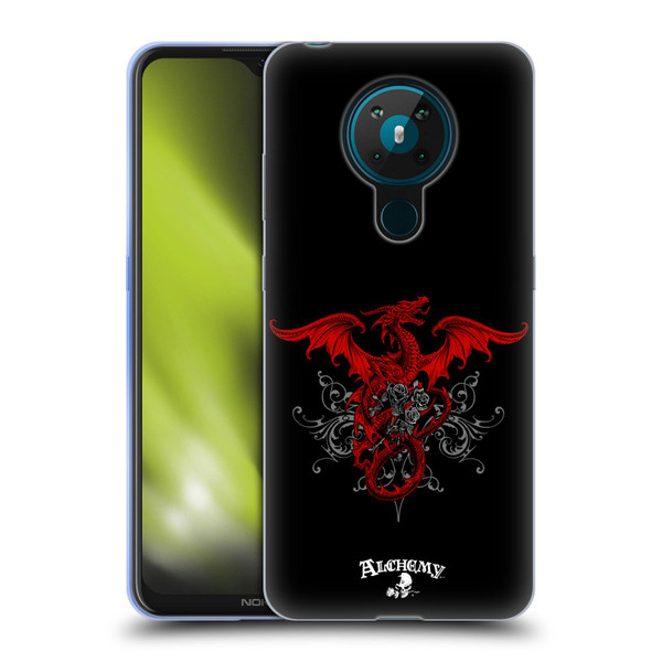 Alchemy Gothic Dragon Draco Rosa Soft Gel Case for Nokia 5.3