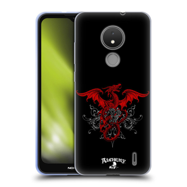 Alchemy Gothic Dragon Draco Rosa Soft Gel Case for Nokia C21