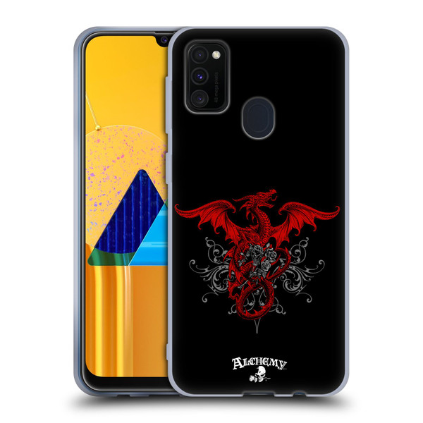 Alchemy Gothic Dragon Draco Rosa Soft Gel Case for Samsung Galaxy M30s (2019)/M21 (2020)