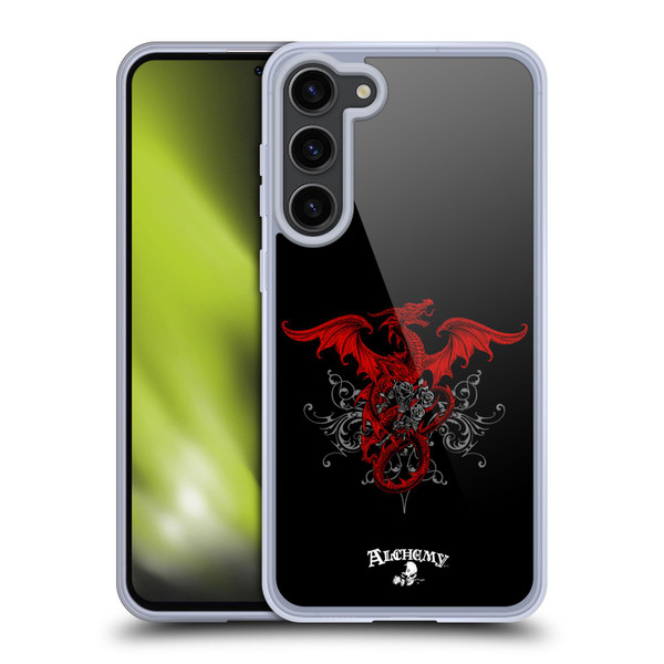 Alchemy Gothic Dragon Draco Rosa Soft Gel Case for Samsung Galaxy S23+ 5G