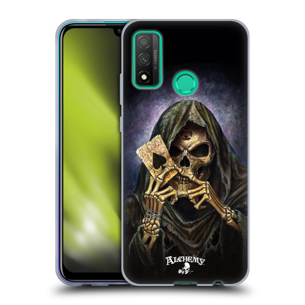 Alchemy Gothic Skull And Cards Reaper's Ace Soft Gel Case for Huawei P Smart (2020)