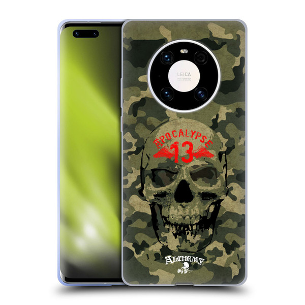 Alchemy Gothic Skull Camo Skull Soft Gel Case for Huawei Mate 40 Pro 5G