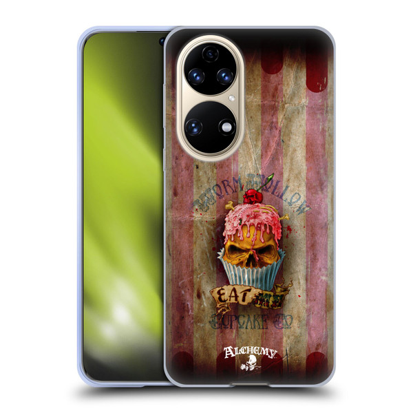 Alchemy Gothic Skull Eat Me Cupcake Soft Gel Case for Huawei P50