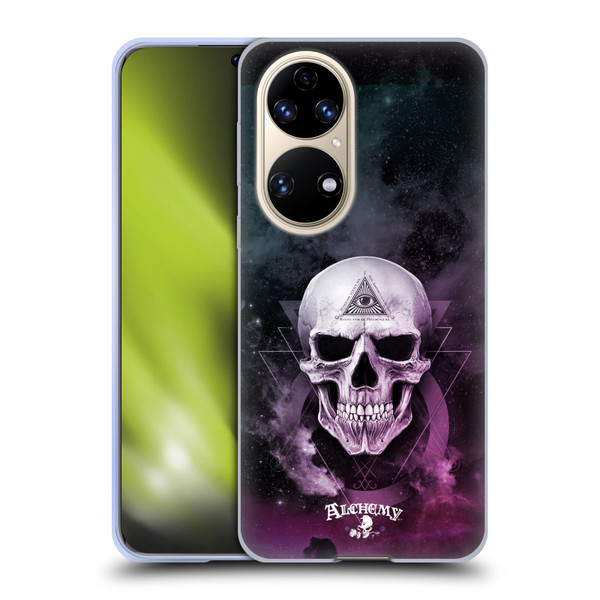 Alchemy Gothic Skull The Void Geometric Soft Gel Case for Huawei P50