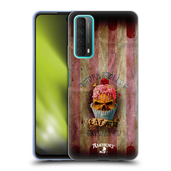 Alchemy Gothic Skull Eat Me Cupcake Soft Gel Case for Huawei P Smart (2021)
